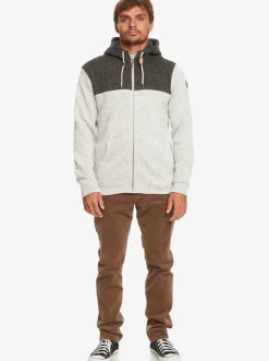 Quiksilver Keller Zip-Up Hoodie Light Grey Heather Discount