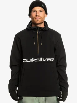 Quiksilver Live For The Ride Softshelll Technical Hoodie True Black Flash Sale