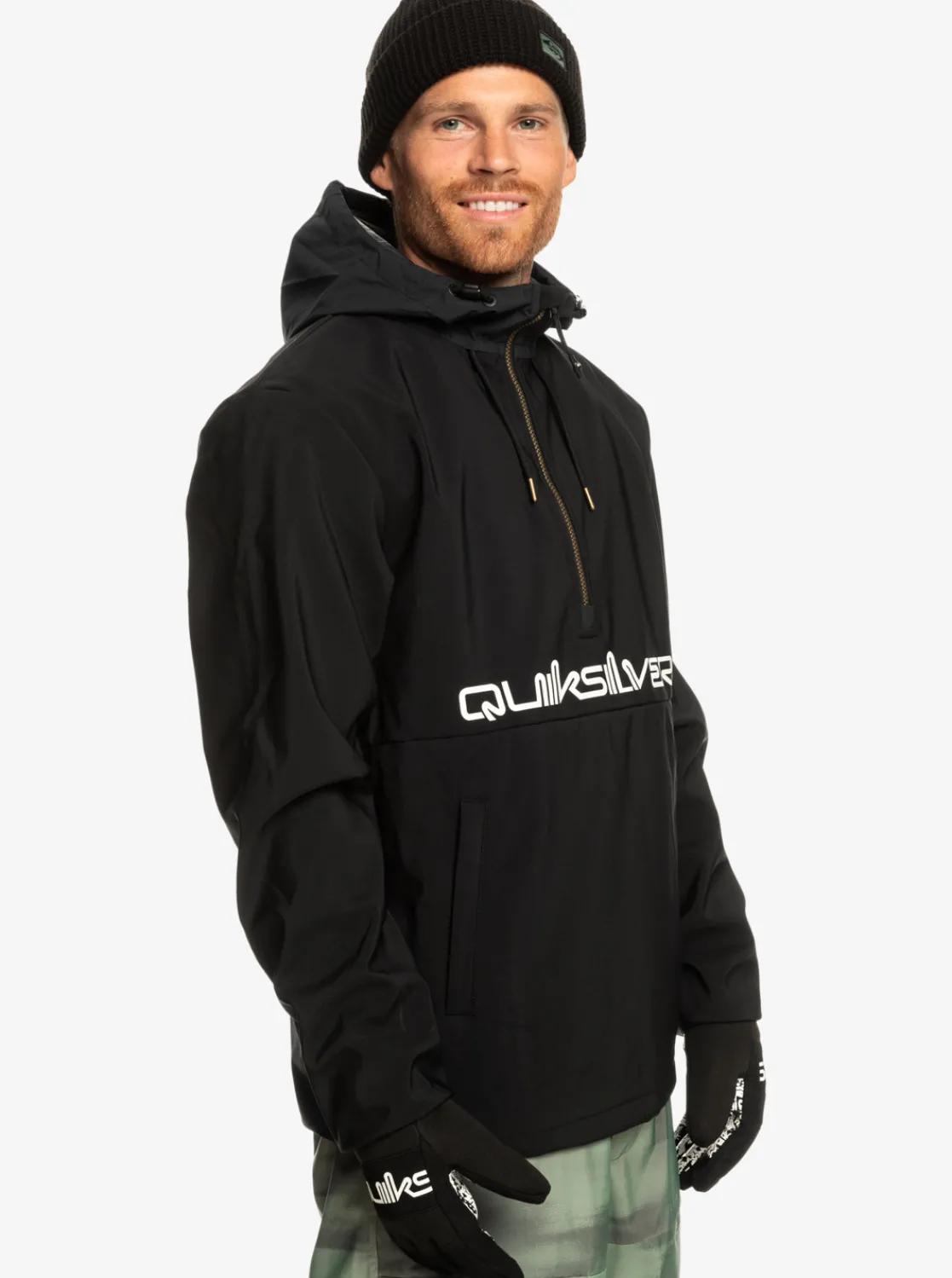 Quiksilver Live For The Ride Softshelll Technical Hoodie True Black Flash Sale