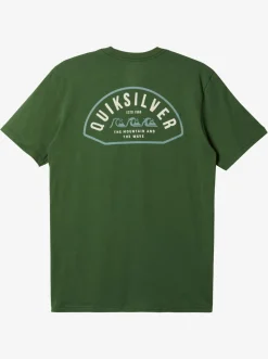 Quiksilver Logo Lockup T-Shirt Greener Pastures Flash Sale