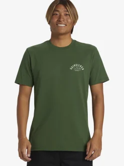 Quiksilver Logo Lockup T-Shirt Greener Pastures Flash Sale