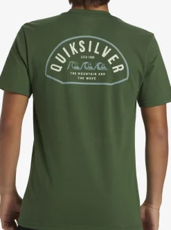 Quiksilver Logo Lockup T-Shirt Greener Pastures Flash Sale