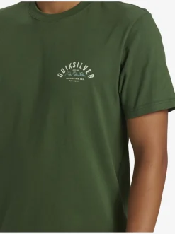 Quiksilver Logo Lockup T-Shirt Greener Pastures Flash Sale