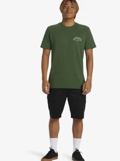Quiksilver Logo Lockup T-Shirt Greener Pastures Flash Sale