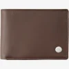 Quiksilver Mac Tri-Fold Leather Wallet Chocolate Brown Online