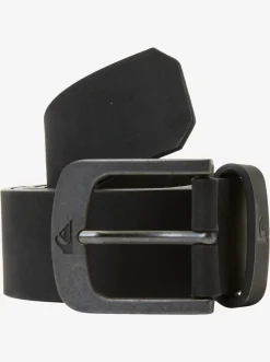 Quiksilver Main Street Faux Leather Belt Black Fashion
