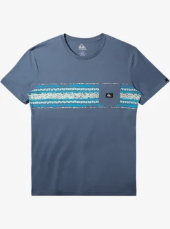 Quiksilver Mesa Stripe Pocket T-Shirt Bering Sea Hot