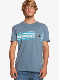 Quiksilver Mesa Stripe Pocket T-Shirt Bering Sea Hot