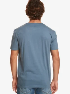 Quiksilver Mesa Stripe Pocket T-Shirt Bering Sea Hot