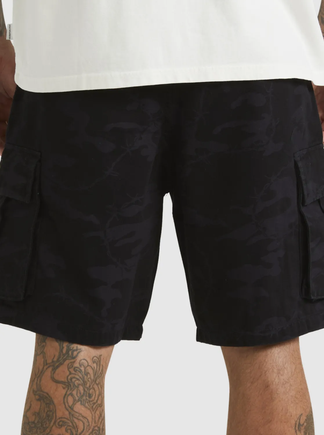 Quiksilver Mikey Cargo Shorts Tarmac Mongrel Camo Fashion