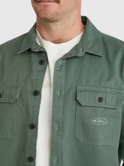 Quiksilver Mikey Long Sleeve Shirt Laurel Wreath Best