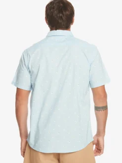 Quiksilver Minimo Short Sleeve Shirt Clear Sky Minimo Shop