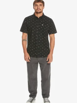 Quiksilver Minimo Short Sleeve Shirt Black Minimo Cheap