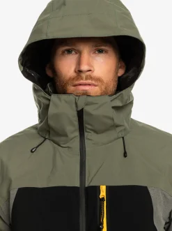 Quiksilver Mission Plus Technical Snow Jacket True Black New