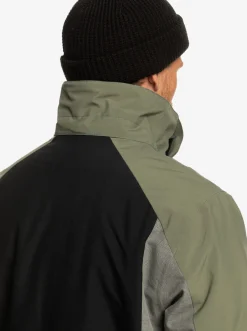 Quiksilver Mission Plus Technical Snow Jacket True Black New