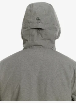 Quiksilver Mission Solid Insulated Snow Jacket Heather Grey Store