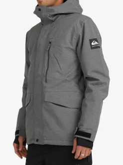 Quiksilver Mission Solid Insulated Snow Jacket Heather Grey Store