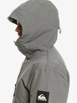 Quiksilver Mission Solid Insulated Snow Jacket Heather Grey Store