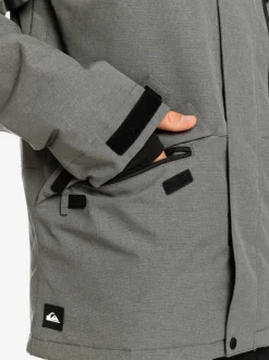 Quiksilver Mission Solid Insulated Snow Jacket Heather Grey Store