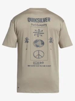 Quiksilver Mix Session Upf 50 Short Sleeve Surf Tee Goat Fashion