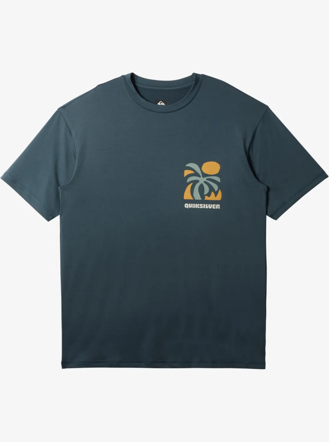 Quiksilver Mix Session Upf 50 Short Sleeve Surf Tee Dark Slate New