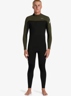 Quiksilver 3/2Mm Everyday Sessions Back Zip Wetsuit Black/ Ash Cheap