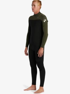 Quiksilver 3/2Mm Everyday Sessions Back Zip Wetsuit Black/ Ash Cheap
