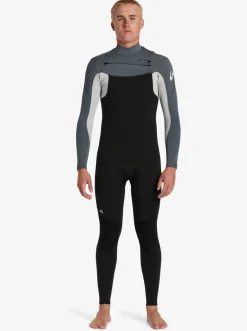 Quiksilver 3/2Mm Everyday Sessions Chest Zip Wetsuit Black/ Ash Flash Sale