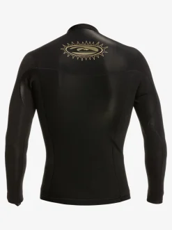 Quiksilver 1.5Mm Mikey Wright Everyday Sessions Wetsuit Jacket Black New