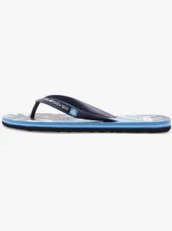 Quiksilver Molokai Highline Scallop Flip-Flops Blue 1 Best