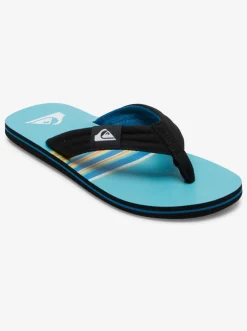 Quiksilver Molokai Layback Sandals For Men Black/Blue/Black New