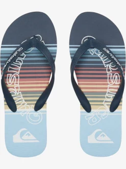 Quiksilver Molokai Word Flip-Flops Blue 4 Online