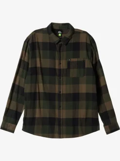 Quiksilver Motherfly Long Sleeve Shirt Major Brown Motherfly Flash Sale