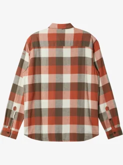 Quiksilver Motherfly Long Sleeve Shirt Major Brown Motherfly Flash Sale