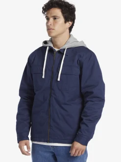 Quiksilver New Aitor Hooded Jacket Naval Academy Hot