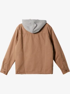 Quiksilver New Aitor Hooded Jacket Fossil Clearance