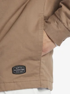 Quiksilver New Aitor Hooded Jacket Fossil Clearance