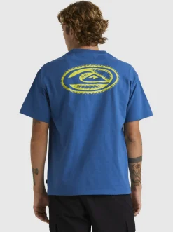 Quiksilver New Instinct Short Sleeve Stn T-Shirt Dark Blue Store