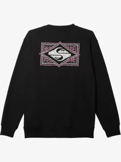 Quiksilver No Control Crew Fleece Crew Neck Sweatshirt Black Discount