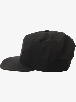 Quiksilver Nylo Cap Snapback Hat Black Cheap
