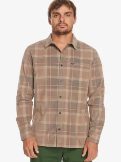 Quiksilver Oakenhead Long Sleeve Shirt Fossil Oakenhead Outlet