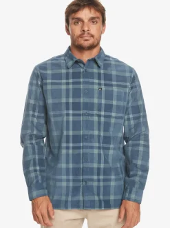 Quiksilver Oakenhead Long Sleeve Shirt Iceberg Green Oakenhead Fashion