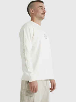 Quiksilver Off Grid Long Sleeve T-Shirt Snow White Best Sale