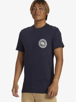 Quiksilver Omni Circle T-Shirt Navy Blazer Flash Sale