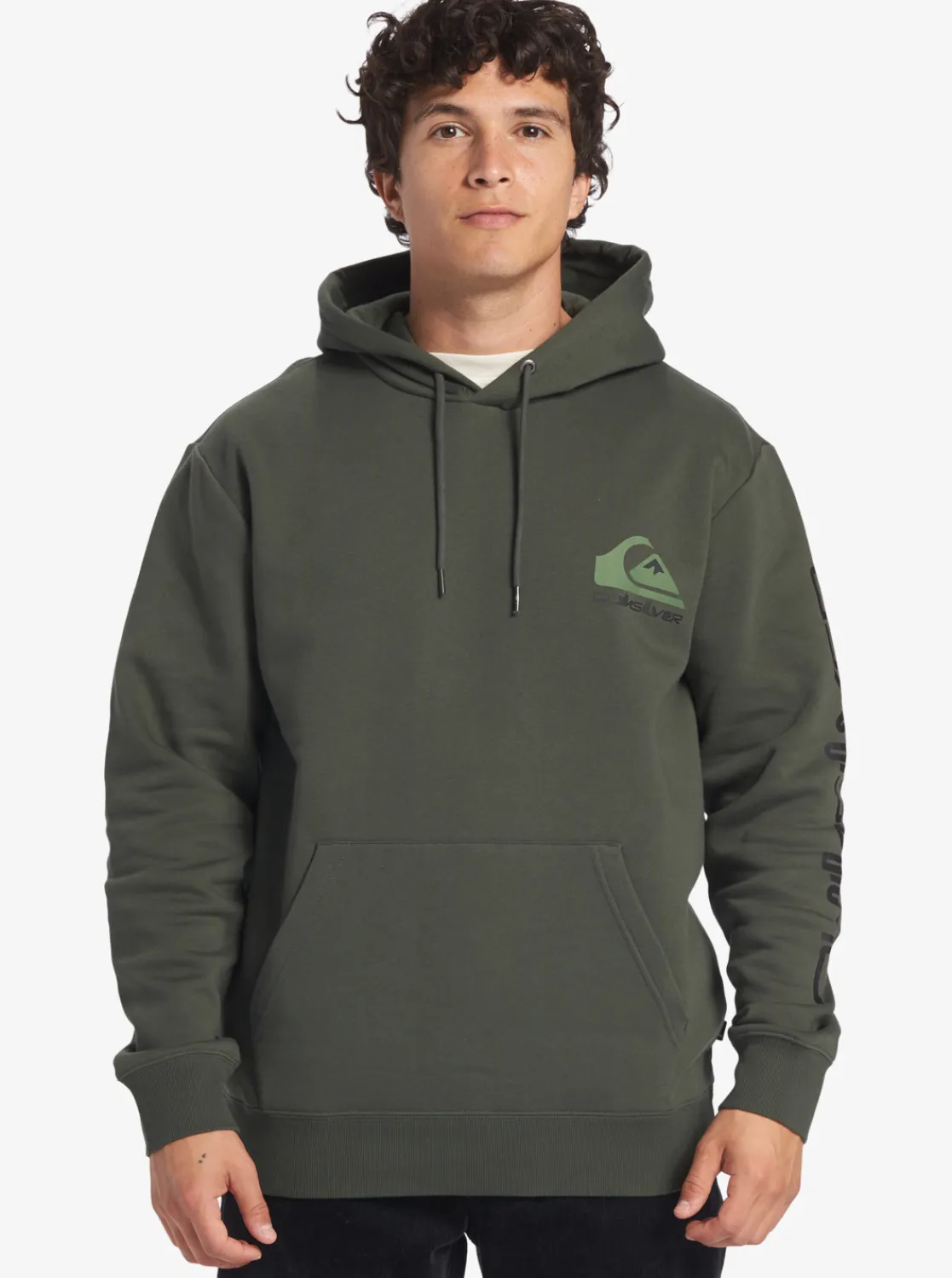 Quiksilver Omni Logo Hoodie Climbing Ivy Best Sale
