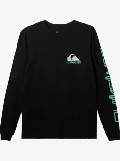 Quiksilver Omni Logo Long Sleeve T-Shirt Black Discount