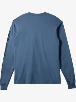Quiksilver Omni Logo Long Sleeve T-Shirt Bering Sea Clearance