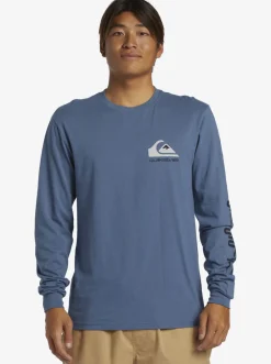 Quiksilver Omni Logo Long Sleeve T-Shirt Bering Sea Clearance