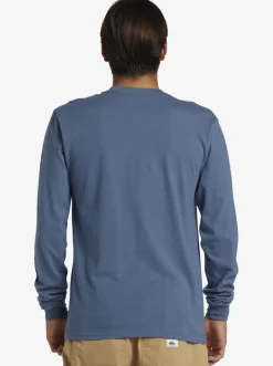 Quiksilver Omni Logo Long Sleeve T-Shirt Bering Sea Clearance