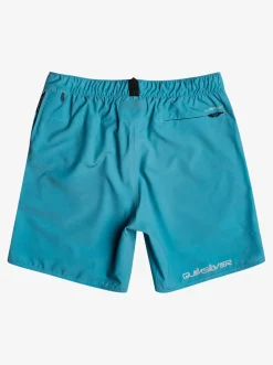 Quiksilver Omni Scallop 17" Amphibian Boardshorts Brittany Blue Cheap